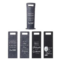 Wein Filz-Tasche grau - Mit dem Alter ist es wie mit dem...