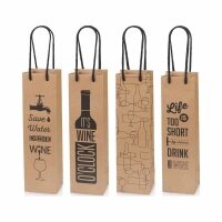 Tragetasche Wine Kraftpapier Natura - Flaschen &amp;...